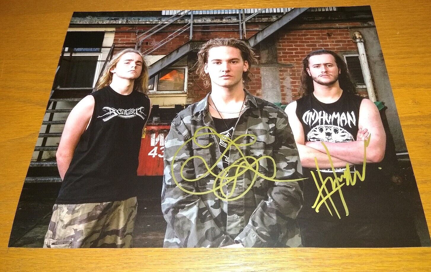 ALIEN WEAPONRY SIGNED 11x14 Photo Poster painting TU Henry Lewis De Jong COA