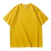Men's 240GSM Heavyweight Cotton T Shirt Summer Round Neck Short Sleeve Streetwear Loose Fit