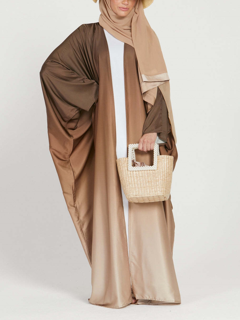 Fashionable Dolman Sleeve Loose Gradient Robe | Oxredo Shop Ramadan Sale