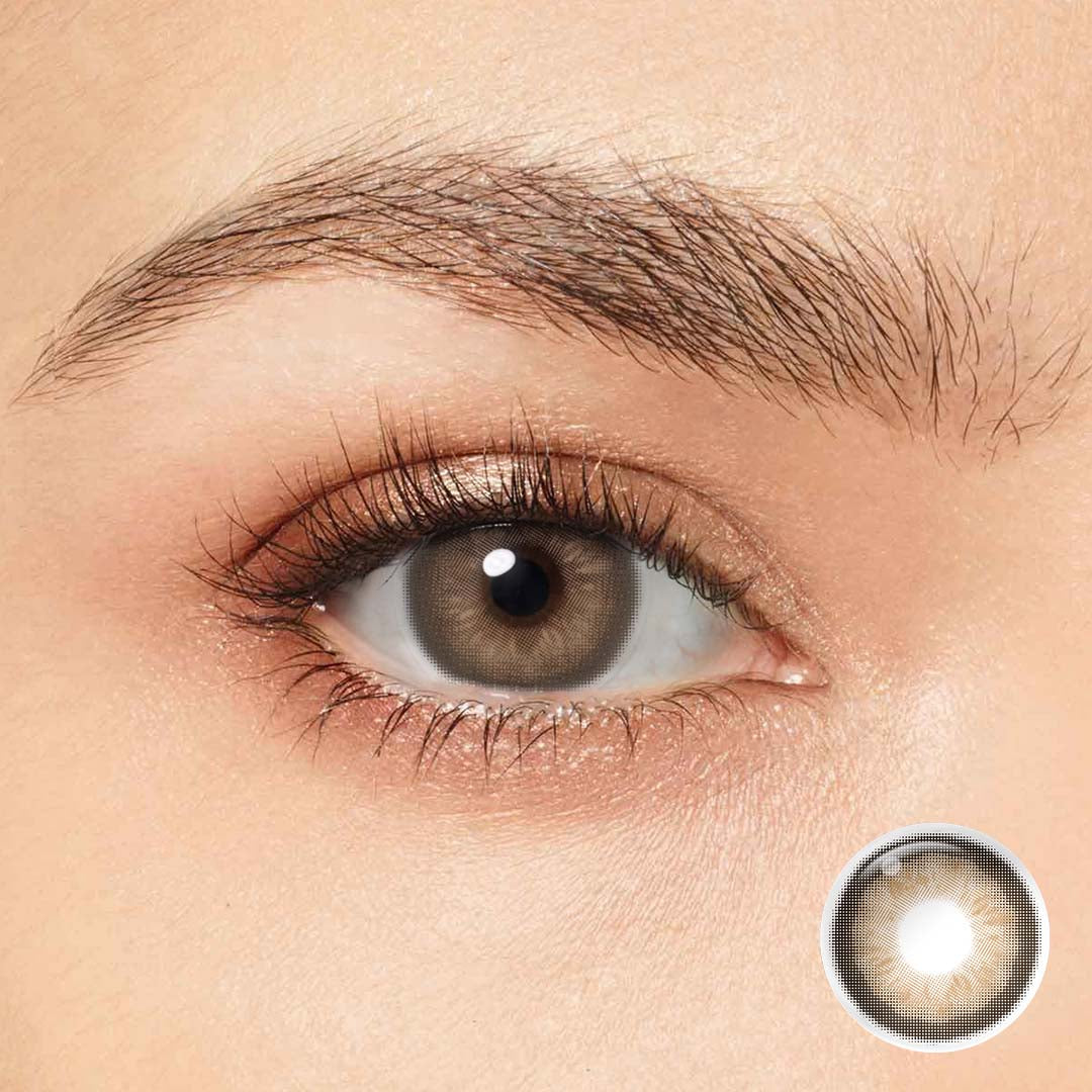 Spanish Circle Glowy Brown Contacts