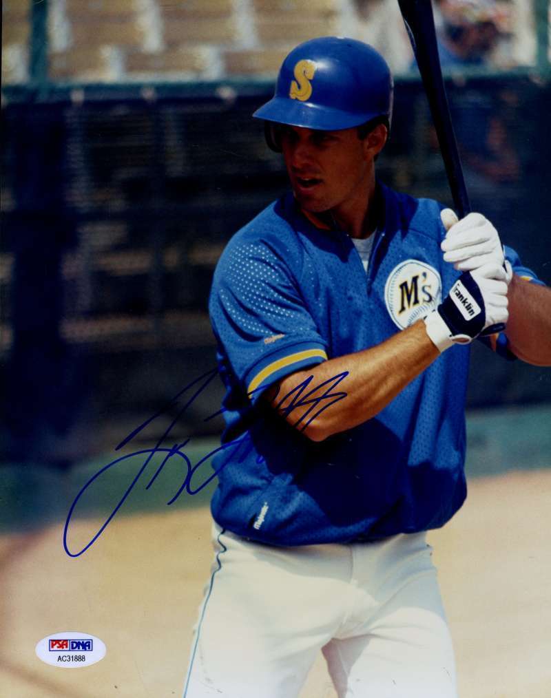 Tino Martinez 1992 Psa/dna Coa Signed 1/1 Original Image 8x10 Photo Poster painting Autograph