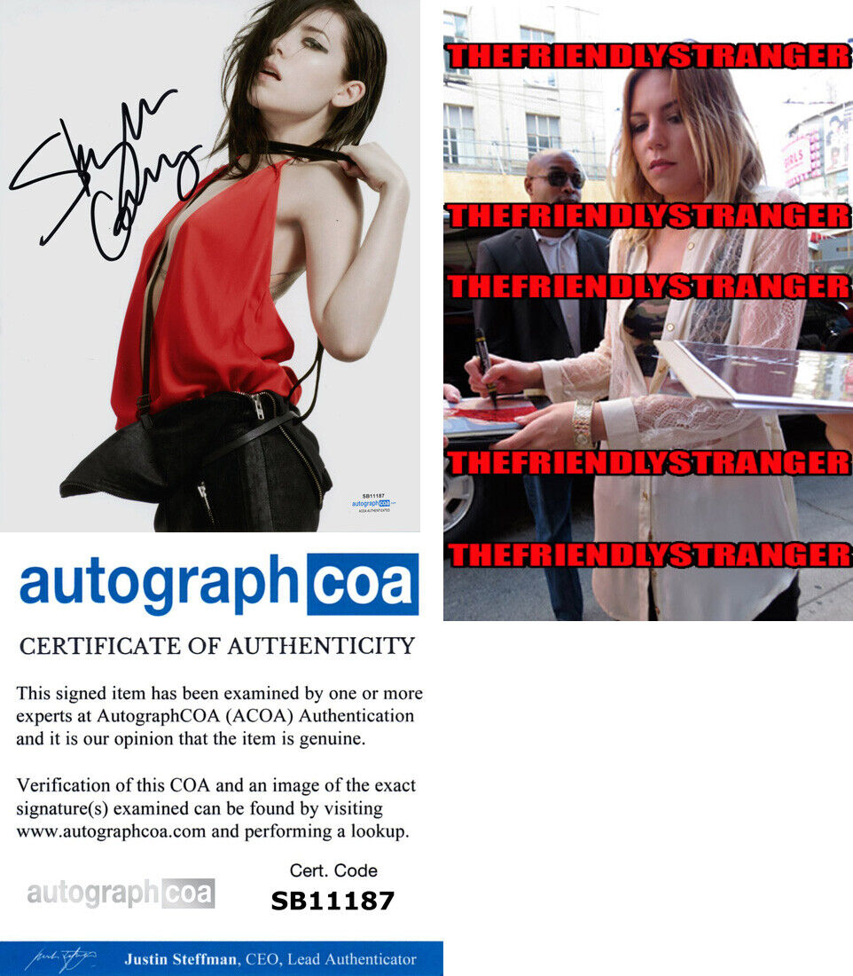 SKYLAR GREY signed 8X10 Photo Poster painting b PROOF - EMINEM Sexy SINGER Coming Home ACOA COA