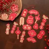 18PCS CNY Blessing Plants Hanging Paper Decors