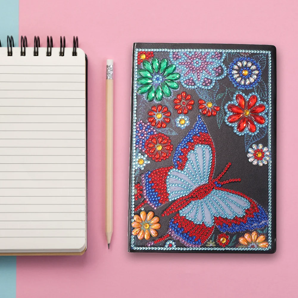 DIY Notebook A5 Blank Butterfly Notebook