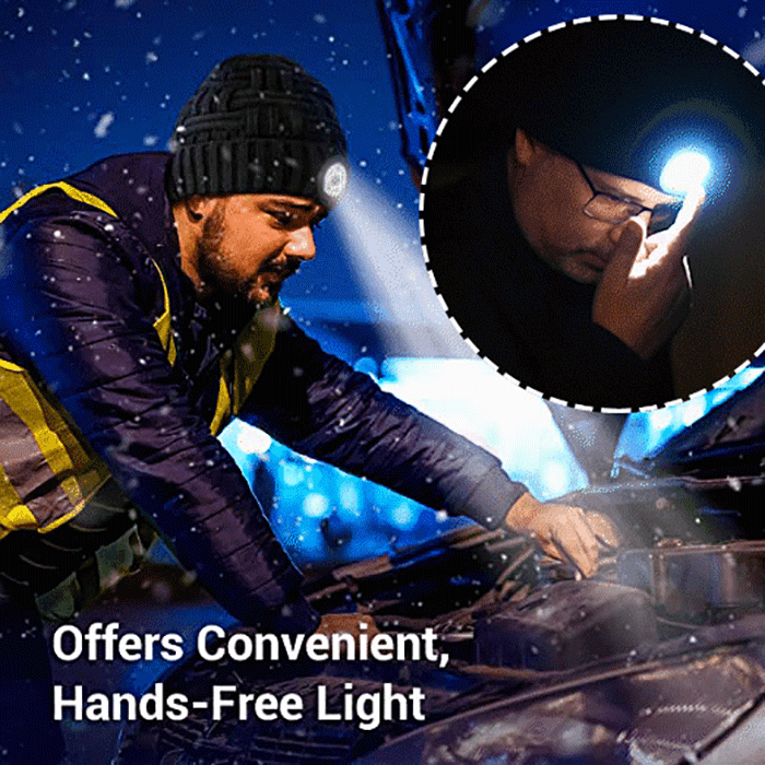(🎅Christmas Hot Sale- 48% OFF) Led Knitted Beanie Hat