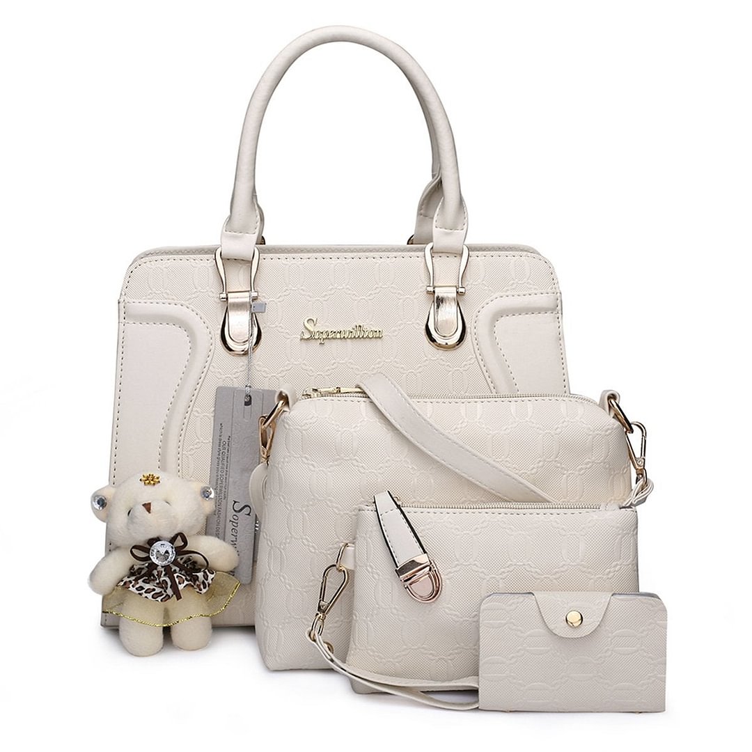 Handbag for Women Tote Bag Shoulder Bags Satchel 4pcs Purse Set