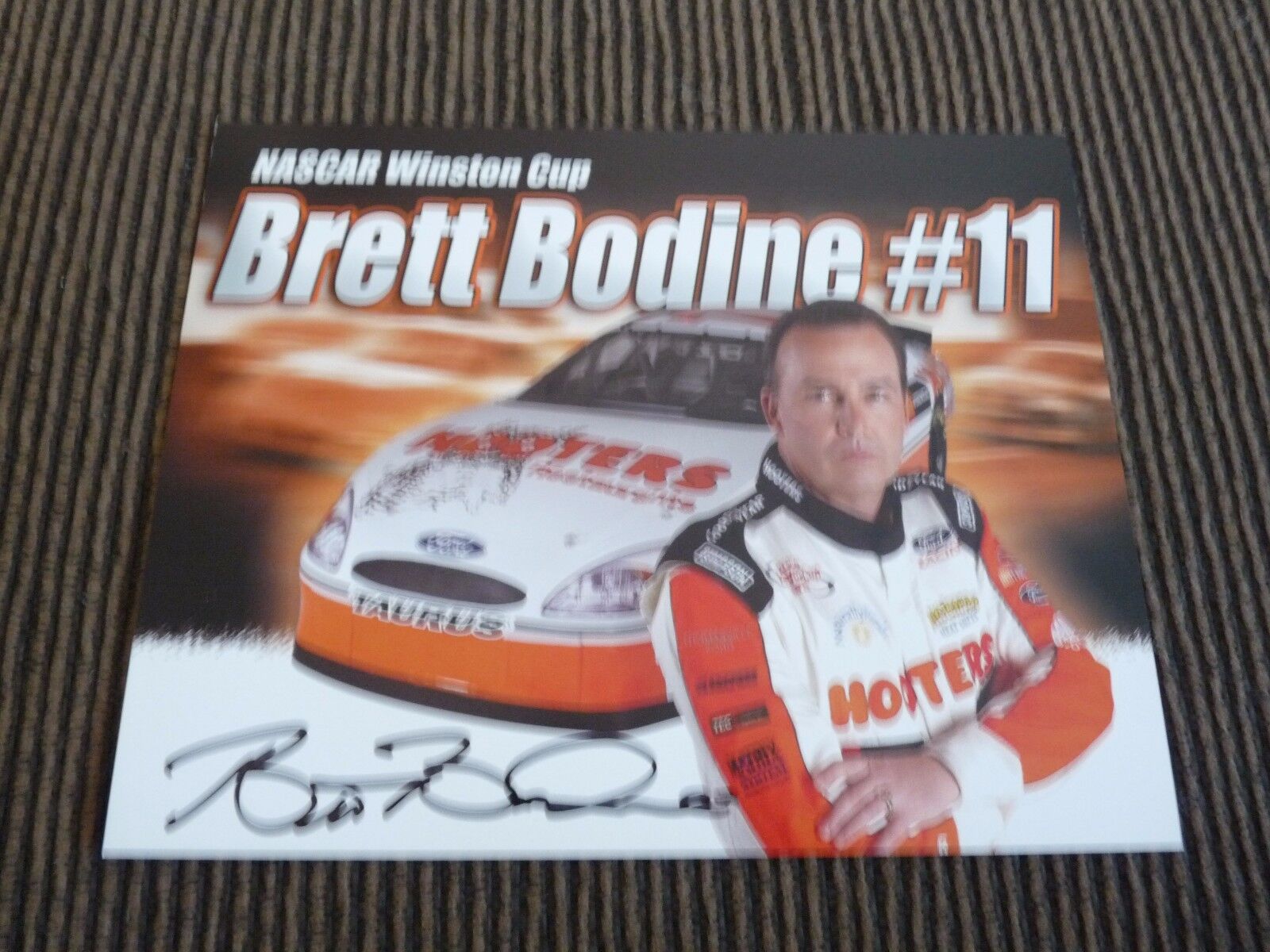 Brett Bodine Signed Autographed Nascar 8 x 10