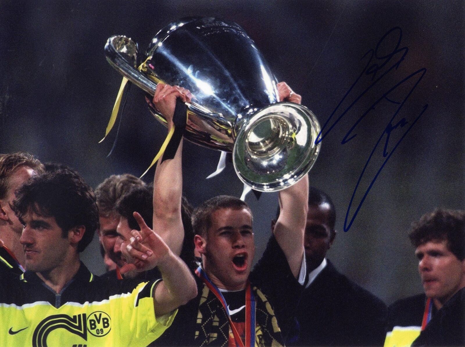 FOOTBALLER Lars Ricken BVB DORTMUND autograph, In-Person signed Photo Poster painting