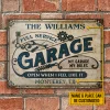 Nom personnalis&eacute;&nbsp;:garage m&eacute;canique automobile mes r&egrave;gles - Panneaux en &eacute;tain m&eacute;tallique