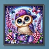 Diamond Painting-DIY Full Round Drill Cool Owl