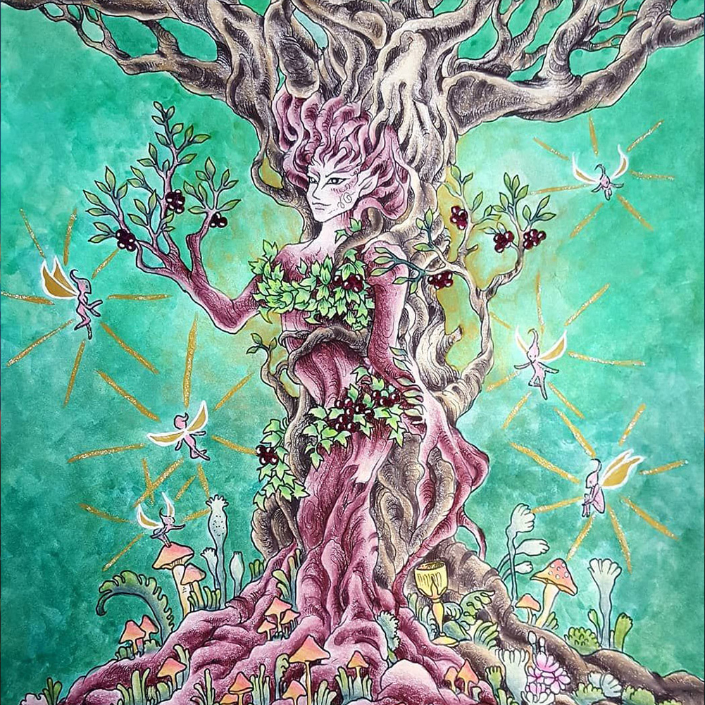 

Tree Fairy - Round Drill Diamond Painting - 30*30CM, 501 Original