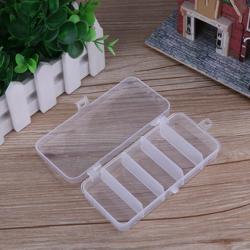 

5 Compartments Storage Case Box PVC Fishing Lure Spoon Hook Bait Tackle Box, 501 Original