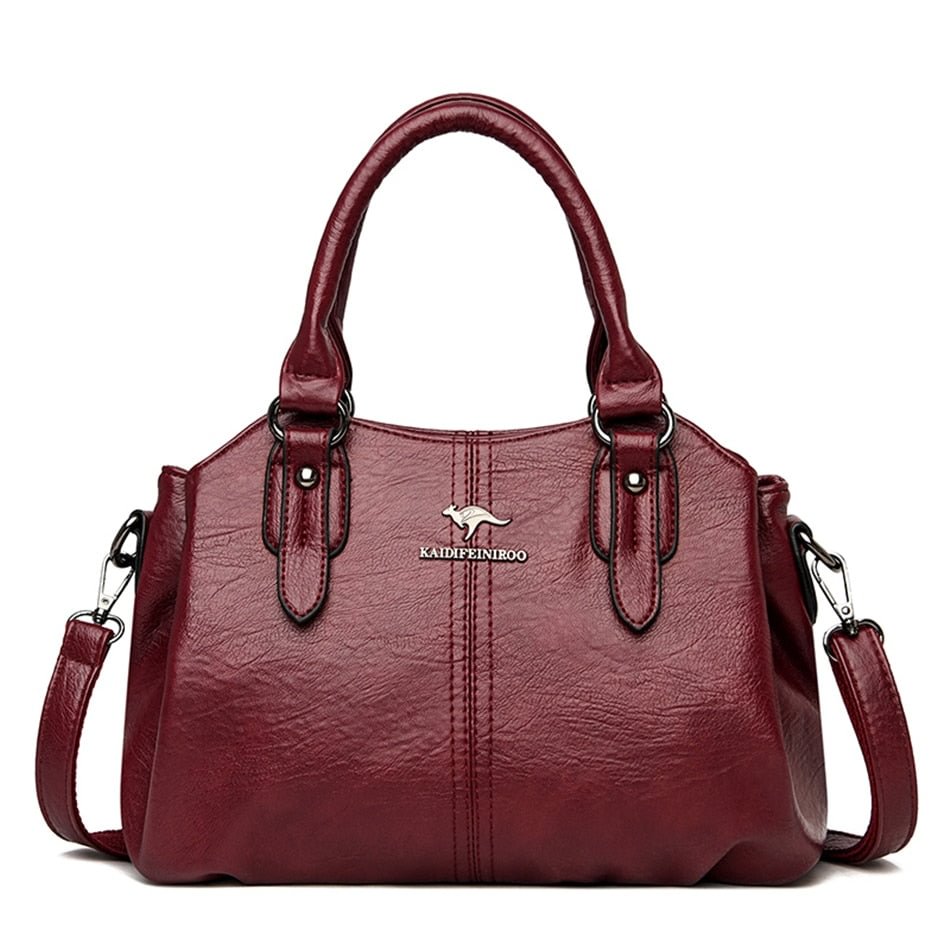 Vintage Totes Bag High Quality Soft Leather Shoulder Bags for Women 2021 Large Capacity Ladies Crossbody Bag Designer Handbags