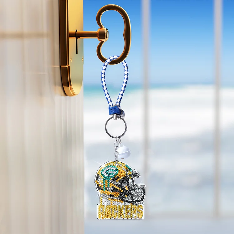 Green Bay Packers Square Key Chain