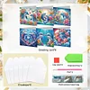 (US Local)6PCS Whale DIY Diamond Art Greeting Cards Congratulations Cards & Gifts
