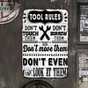 Tool Rules - Vintage Metal Signs - 20*30cm/30*40cm
