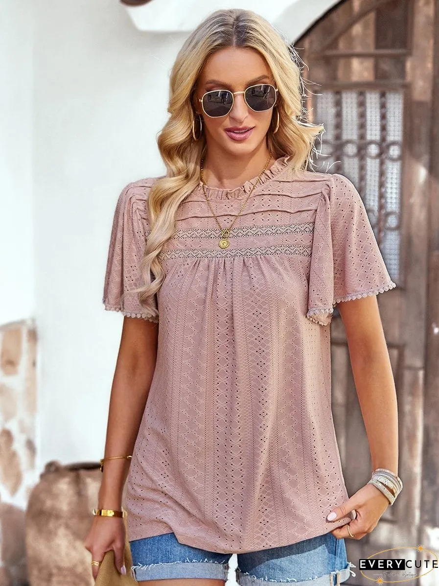 Spring Waffle Knit T-Shirt