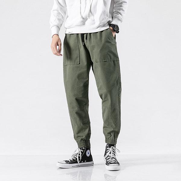 cargo pants with elastic ankles