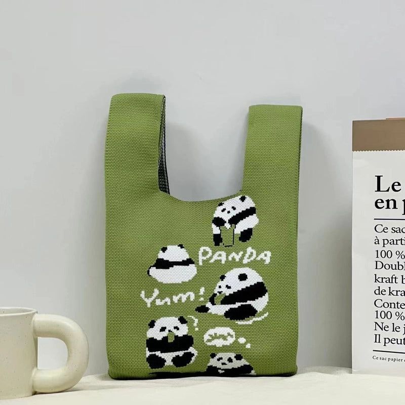 Gift Packaging Handbag Casual Knitted Handbag Woven Bag Multi-pattern Style Knitted Bag For Women