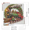 (40*40cm)Christmas Train - Full Round Drill Diamond Painting