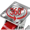 [US Local Warehouse] 5 Inch Caster Wheels Total Capacity 4000 Lbs Heavy Duty Casters with Brake Plate Casters for Trolleys Transport Materials Toolboxes