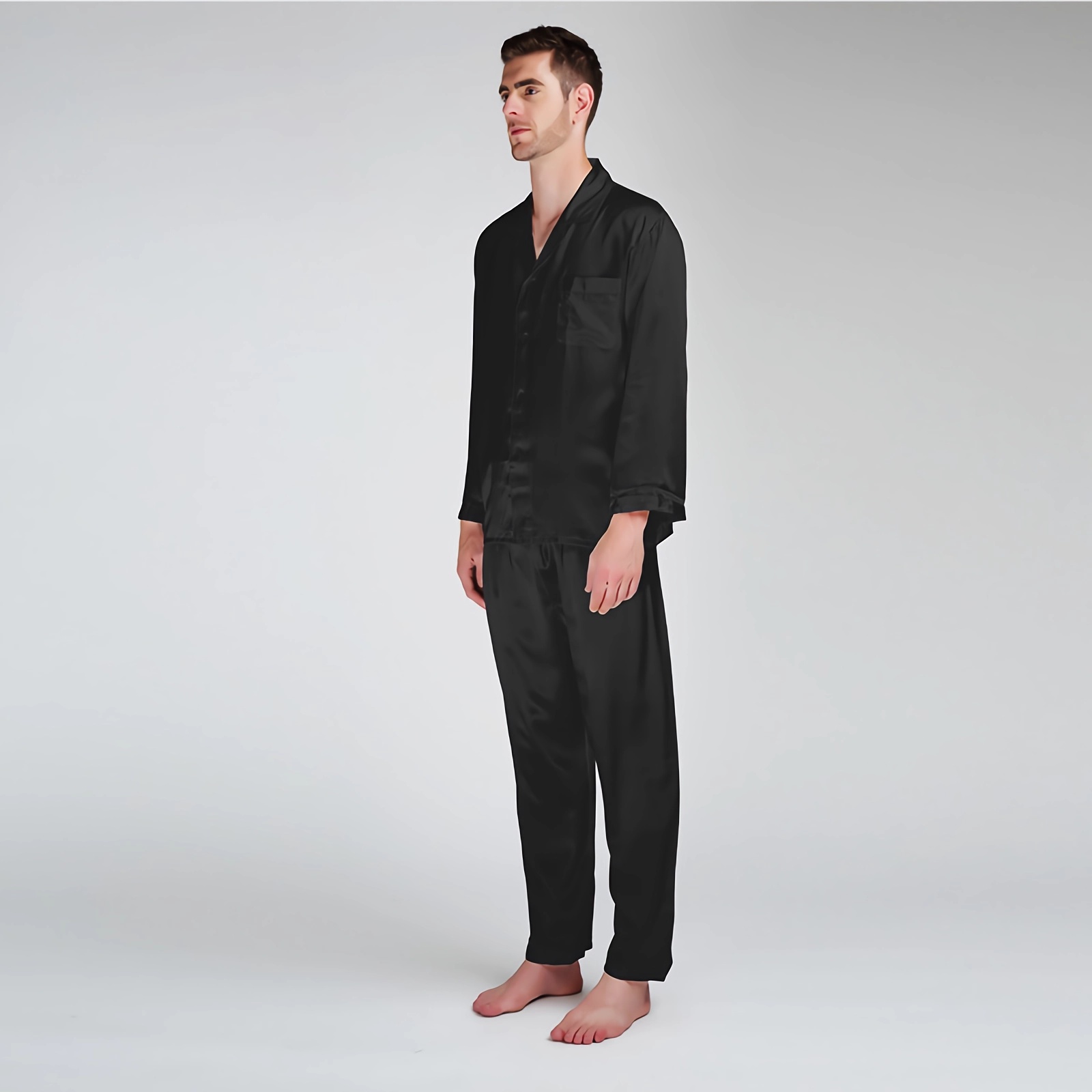 22 Momme Mulberry Silk Pajamas For Men REAL SILK LIFE