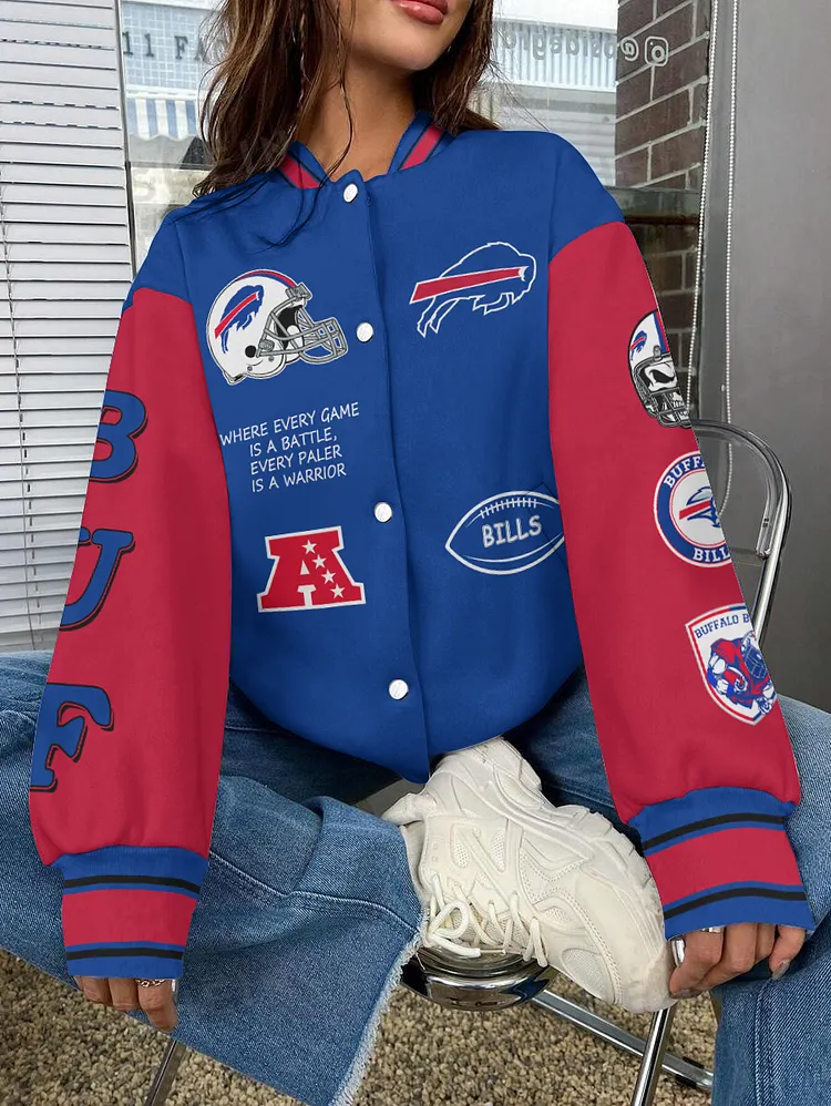 Buffalo Bills  National Football League 2024 Make Your Mark Unisex Varsity Jacket