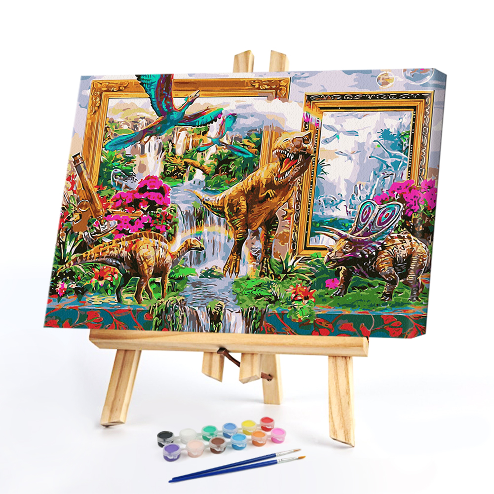 

40*50CM Paint By Numbers-Dinosaur World, 501 Original