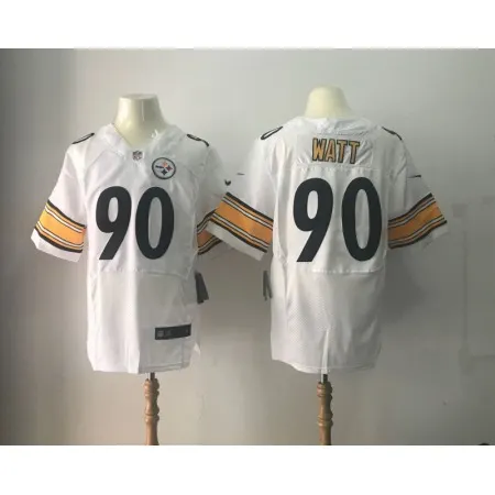 Men's Pittsburgh Steelers #90 T.J. Watt  White 2017 Elite Stitched NFL Jersey G97F