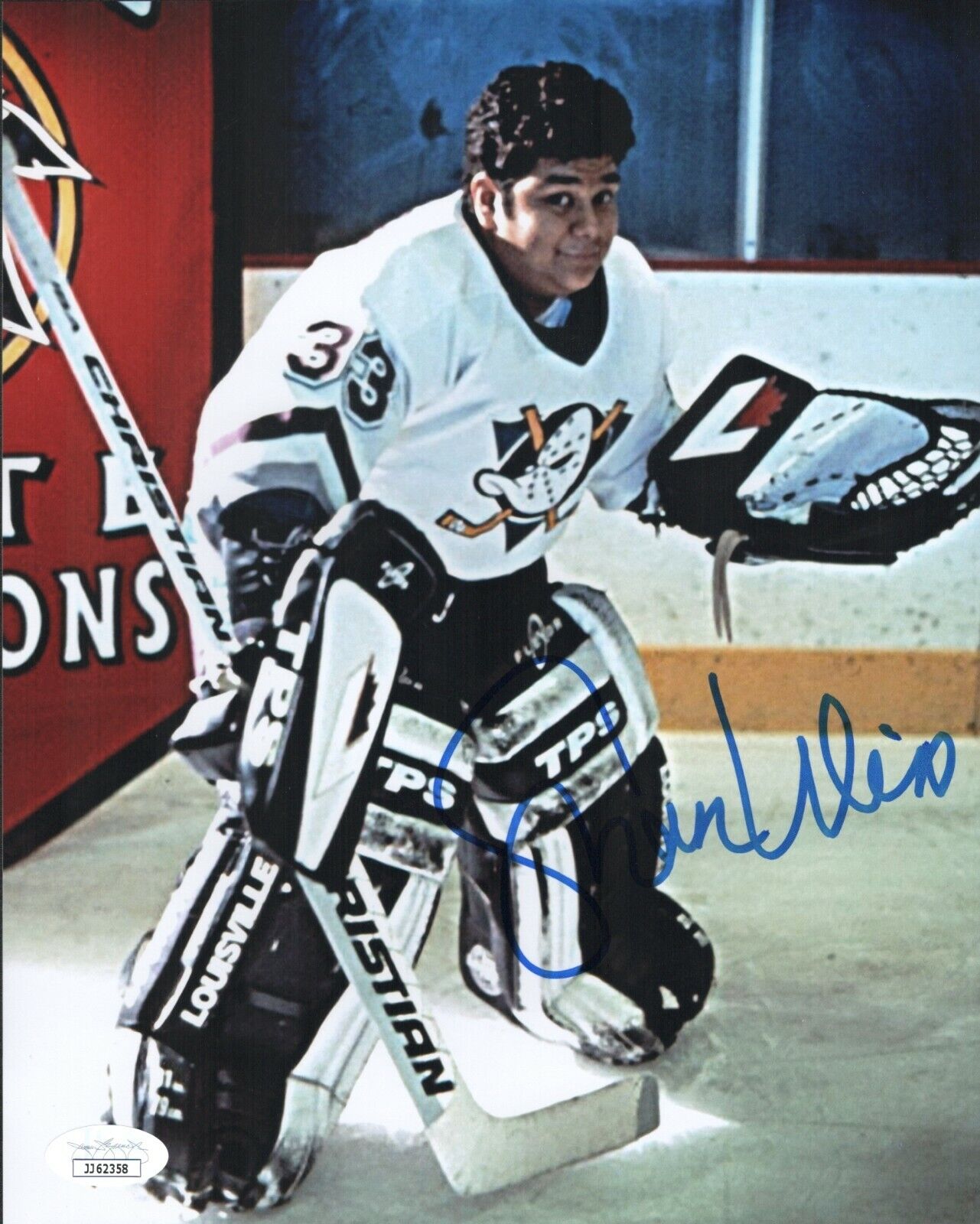 SHAUN WEISS Signed 8x10 Photo Poster painting Greg Goldberg The Mighty Ducks #33 COA JSA Cert