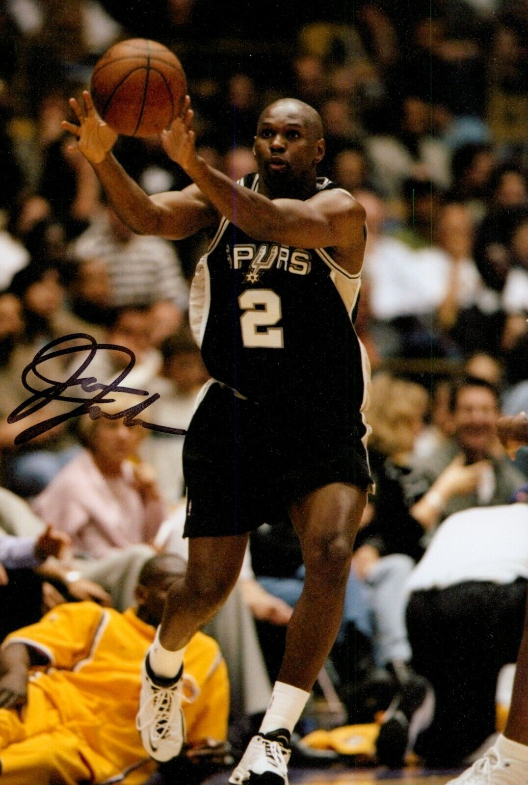 Jaren Jackson Signed 6x4 Photo Poster painting San Antonio Spurs NBA Basketball Autograph + COA