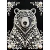 Diamond Painting-DIY Special Shaped Drill Pearl Painting Black Bear(30x40cm)