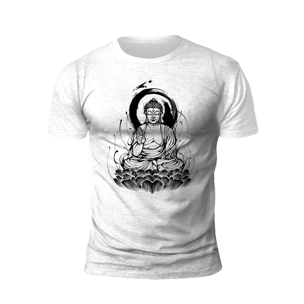 Tranquil Enlightenment: Buddha Graphic T-Shirt
