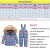 Kids Baby Girl Boy Snowsuits Winter Jackets Down Parka Sets 2 PCS