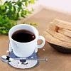 8pcs DIY Anti Slip Dog Coasters Stackable Creative for Tabletop Protection