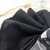 10 Pack | Black Premium 250 GSM Polyester Cloth Dinner Napkins | 20"x20"