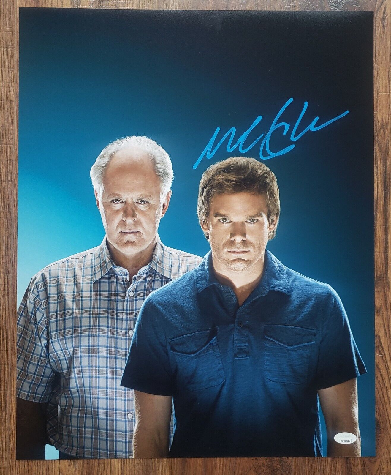 Michael C Hall Dexter signed 16x20 Autograph Photo Poster painting. Only JSA Witness signing!!