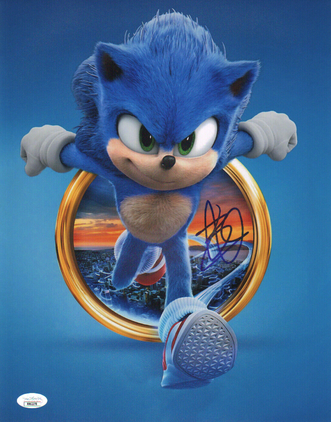 BEN SCHWARTZ Authentic Hand-Signed SONIC THE HEDGEHOG