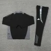 2024 Italy Black Training Jacket Set