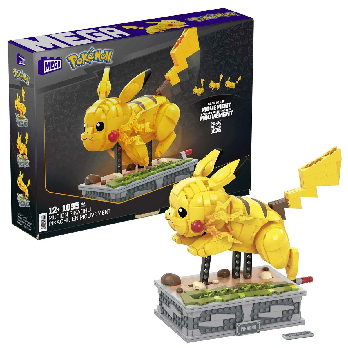 Construction kit Pok&eacute;mon Mega Construx - Motion Pikachu 1095 Pieces