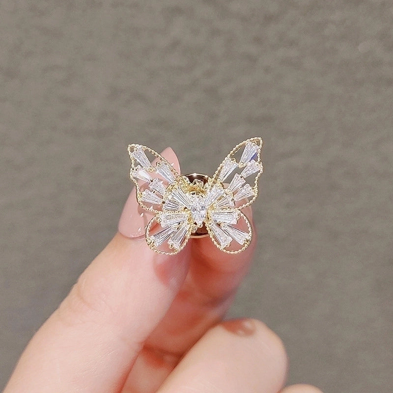 Small Brooch Simple Butterfly Brooch High-end Female Temperament Niche Design Pin New Dragonfly Brooch