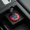 Car Charger Dual USB LED Light Cigarette Lighter Socket QC 3.0 Digital Voltmeter