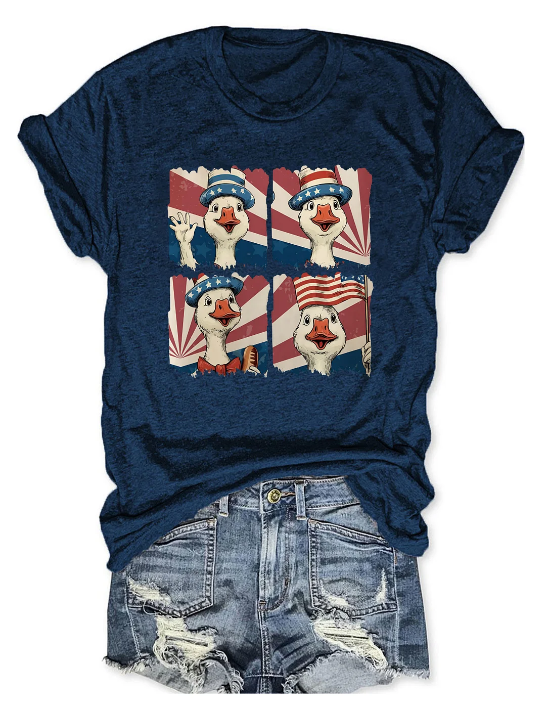 Red White And Goose T-shirt