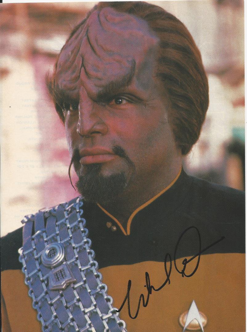 Michael Dorn - Star Trek TNG signed Photo Poster painting