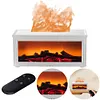 Fireplace Air Humidifier Waterless Auto-Off Aroma Diffuser for Home Decor Gift