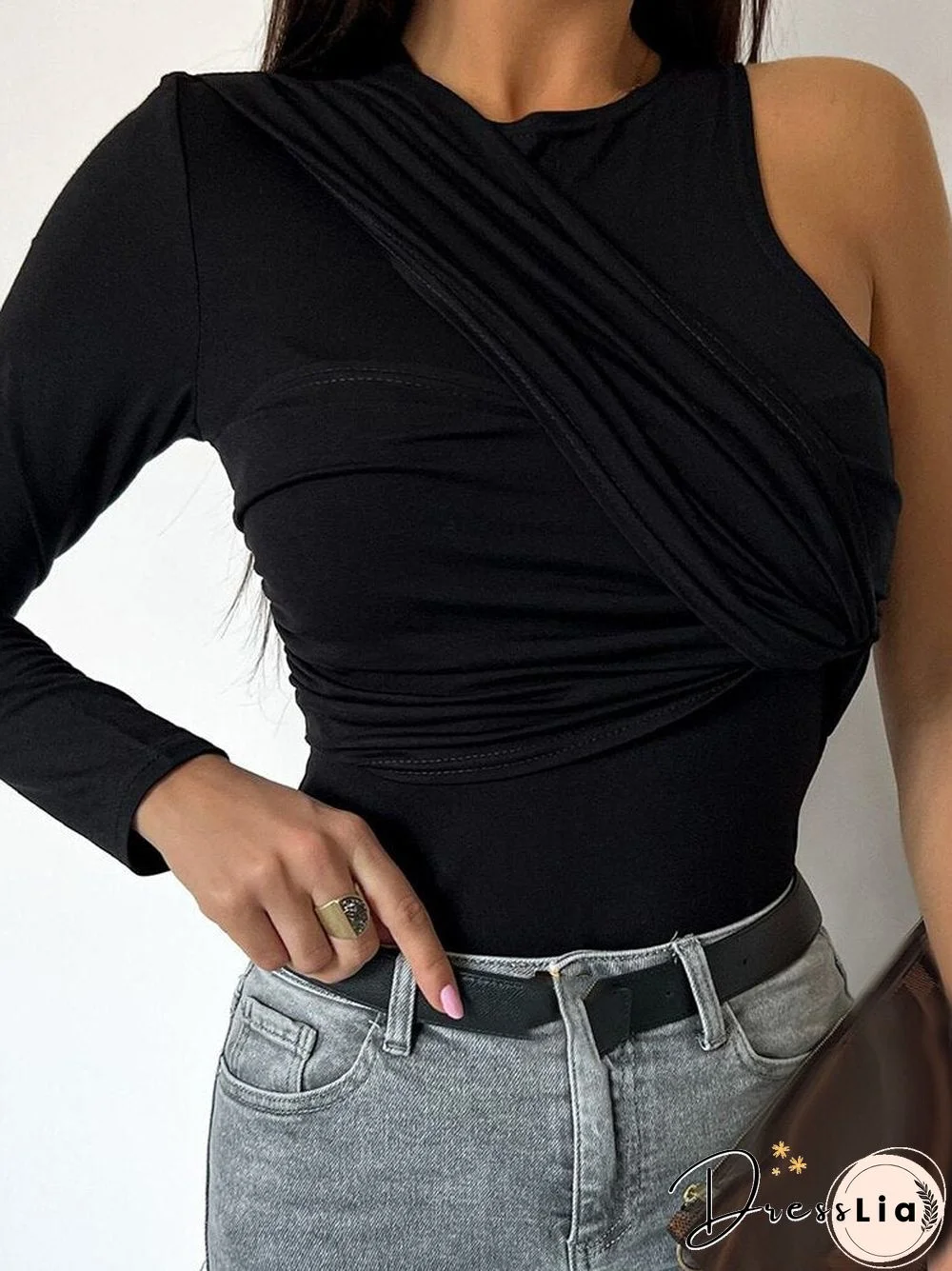 Women Fashion Chic Hollow Out Blouses Shirts New Sexy O-Neck Slim Solid Black Tops Casual Long Sleeve Blusas Streetwear Xl