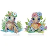 2pcs DIY Flower Crown Turtles Diamond Painting Ornaments
