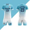 Custom Men's & Women's Football Training Suit Short-Sleeved Soccer Uniform for Students & Teams Automated Cutting