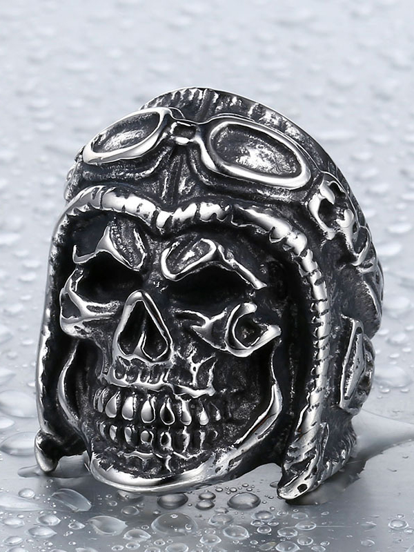 Men's Punk Skull Ring