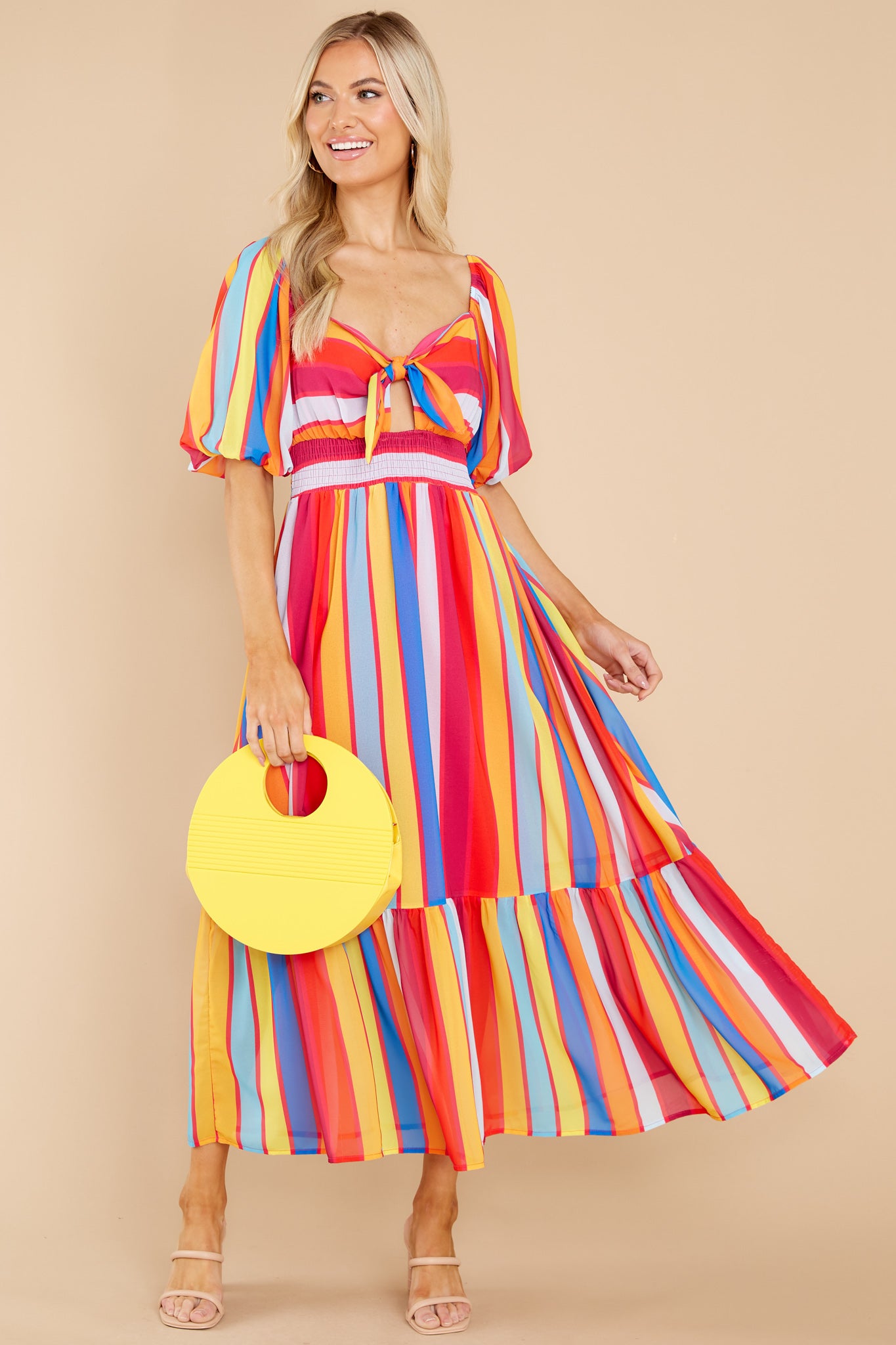  thdmladies Rainbow Print Maxi Dress thedmladies